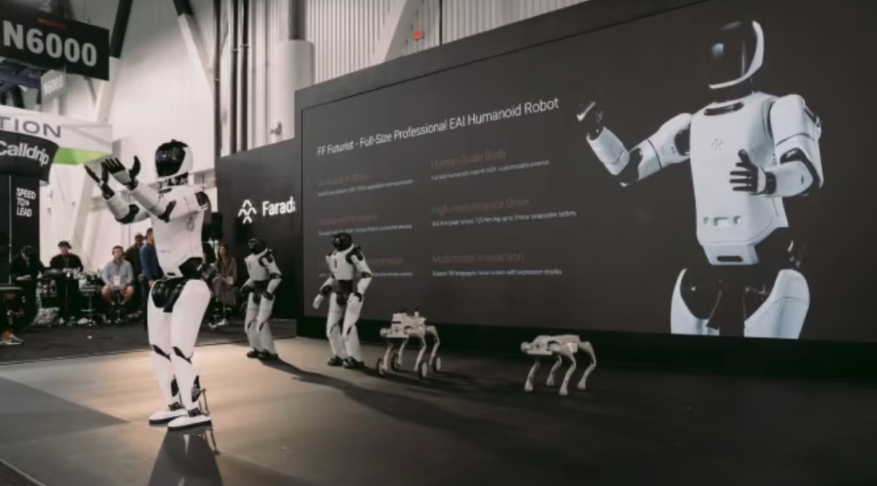 法拉第未来亮相NADA大会 发布首批具身智能机器人及EAI生态战略